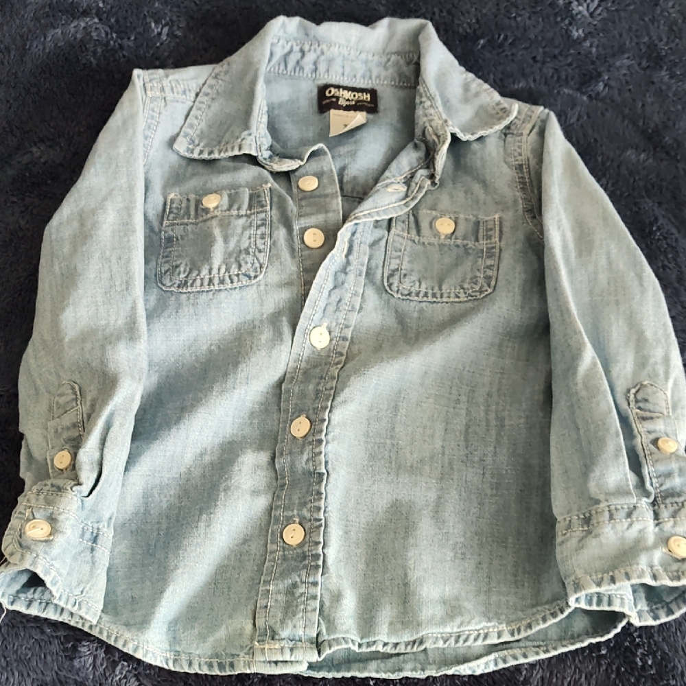 OshKosh B'gosh Light Wash Denim Jacket with Front Pockets